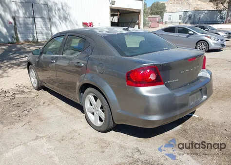 2013 Dodge Avenger Se из США, поврежденный, VIN 1C3CDZAB8DN566345